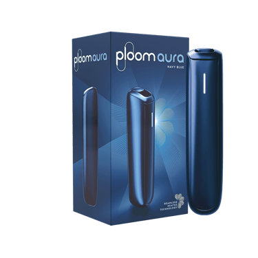 Ploom AURA Navy Blue pack with device