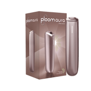 Ploom AURA Rose Gold pack with device
