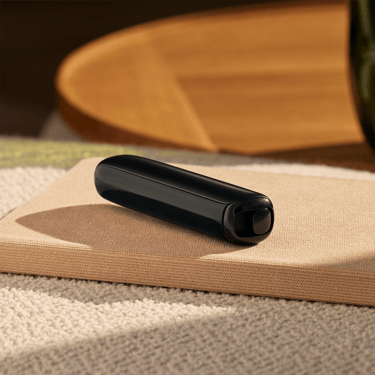 The Ploom AURA Jet Black is a discreet heated tobacco device always with you
