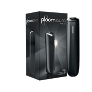 Ploom AURA Jet Black pakovanje sa uređajem
