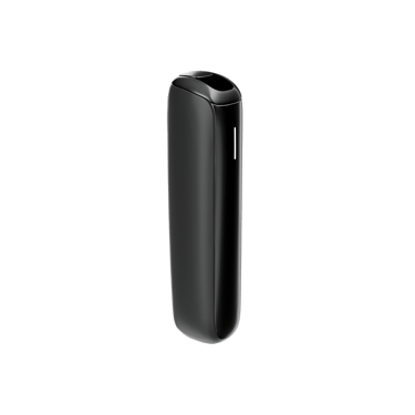 Side view of the Ploom AURA Jet Black device

