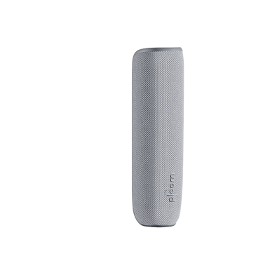 Prikaz Ploom AURA Lunar Silver zadnje maske s desne strane
