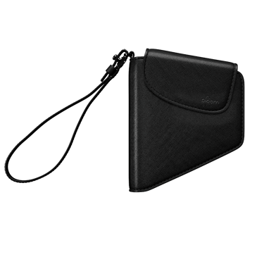 Front view of a closed Duo Carry Case Jet Black