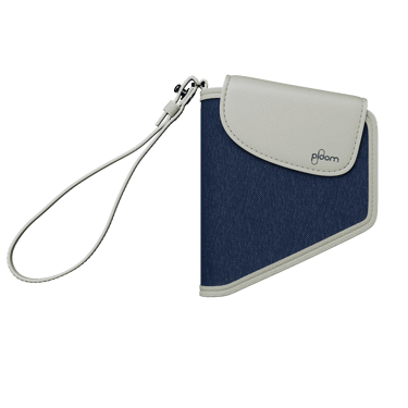 Prednji prikaz zatvorene Denim Leather Fusion Duo futrole
