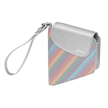 Prednji prikaz zatvorene Multicolored Patterned Canvas Duo futrole
