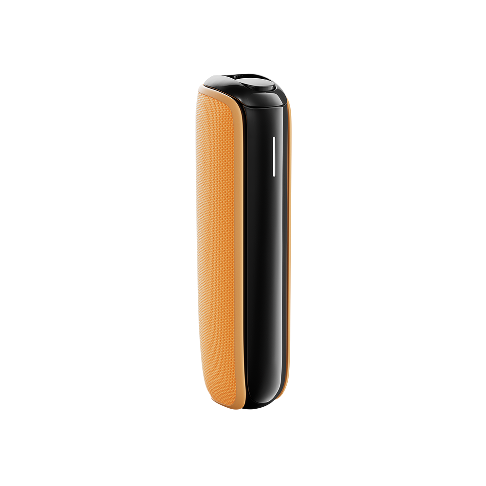 Ploom AURA Mango Sorbet zadnja maska na uređaju
