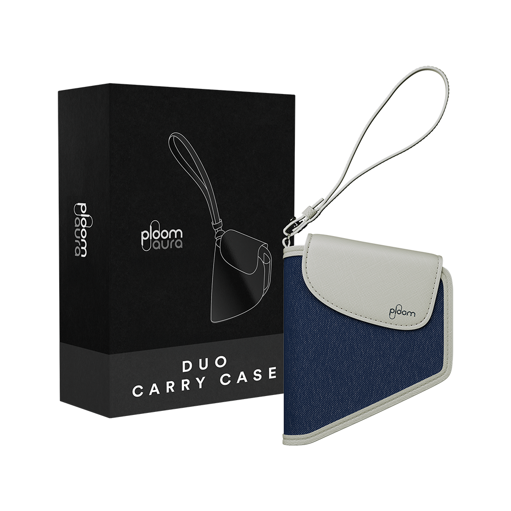 Ploom AURA Duo Carry Case Denim Leather Fusion pack
