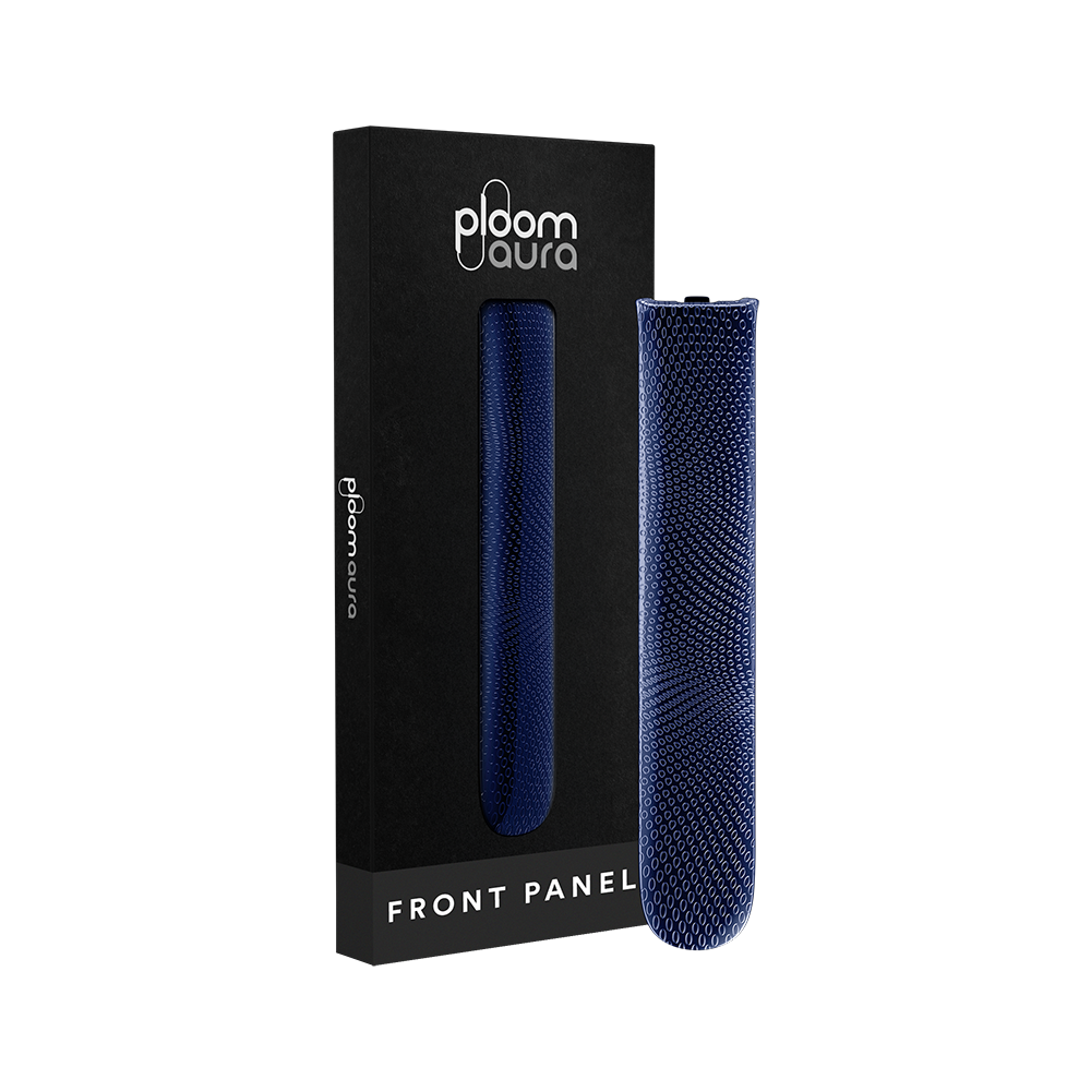 Ploom AURA Front Panel Navy Blue Augmented Pattern pack
