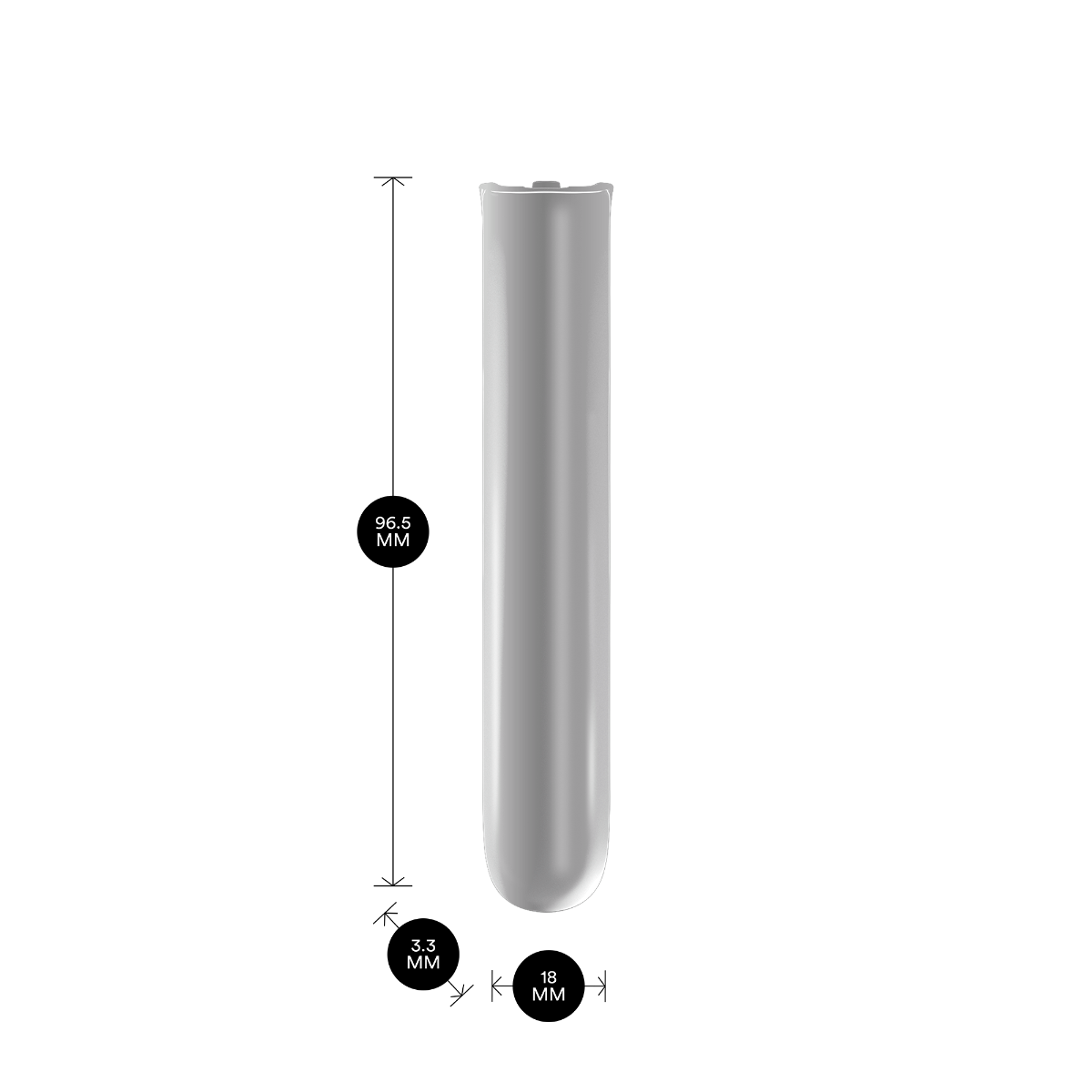 Ploom AURA Front Panel Glossy Lunar Silver