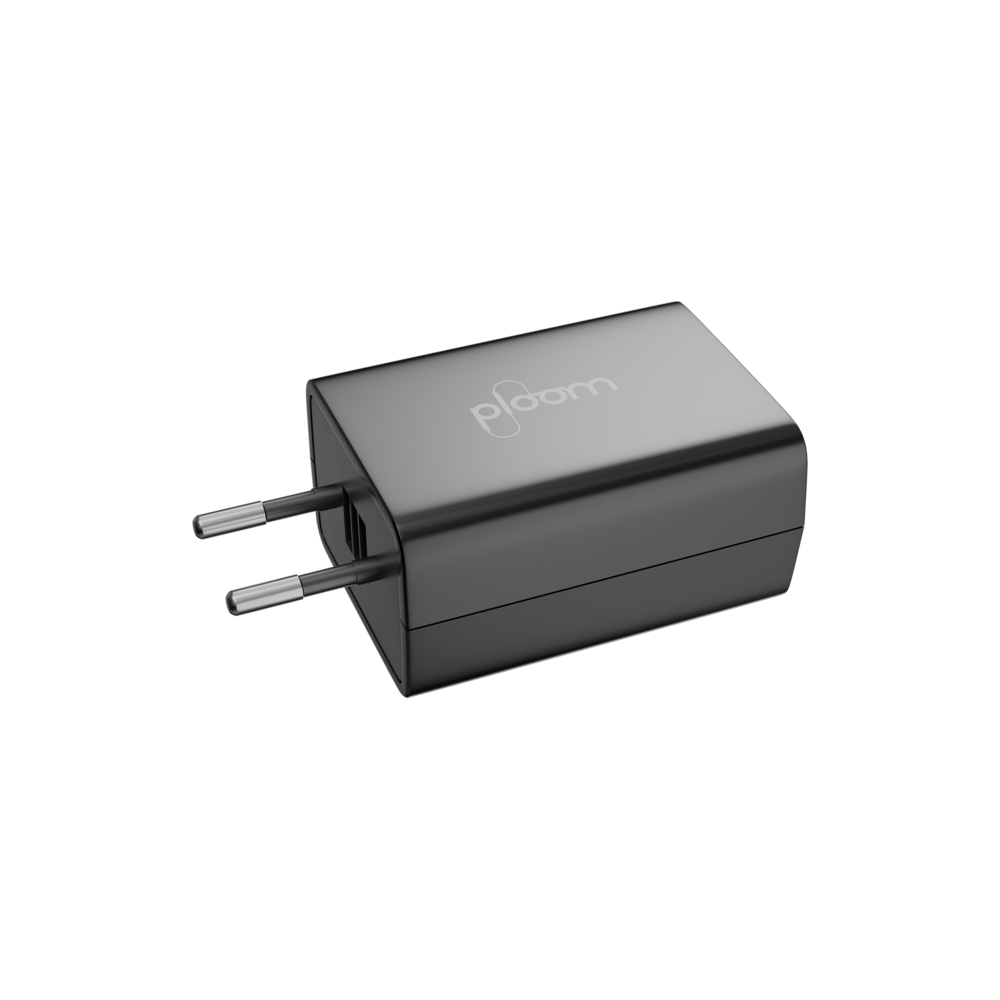 Ploom X Advanced strujni adapter iz desnog ugla
